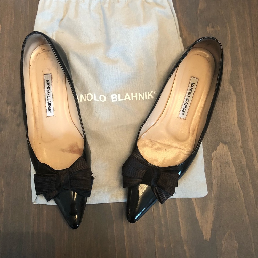 Manolo Blahnik Pointy Toe Flats